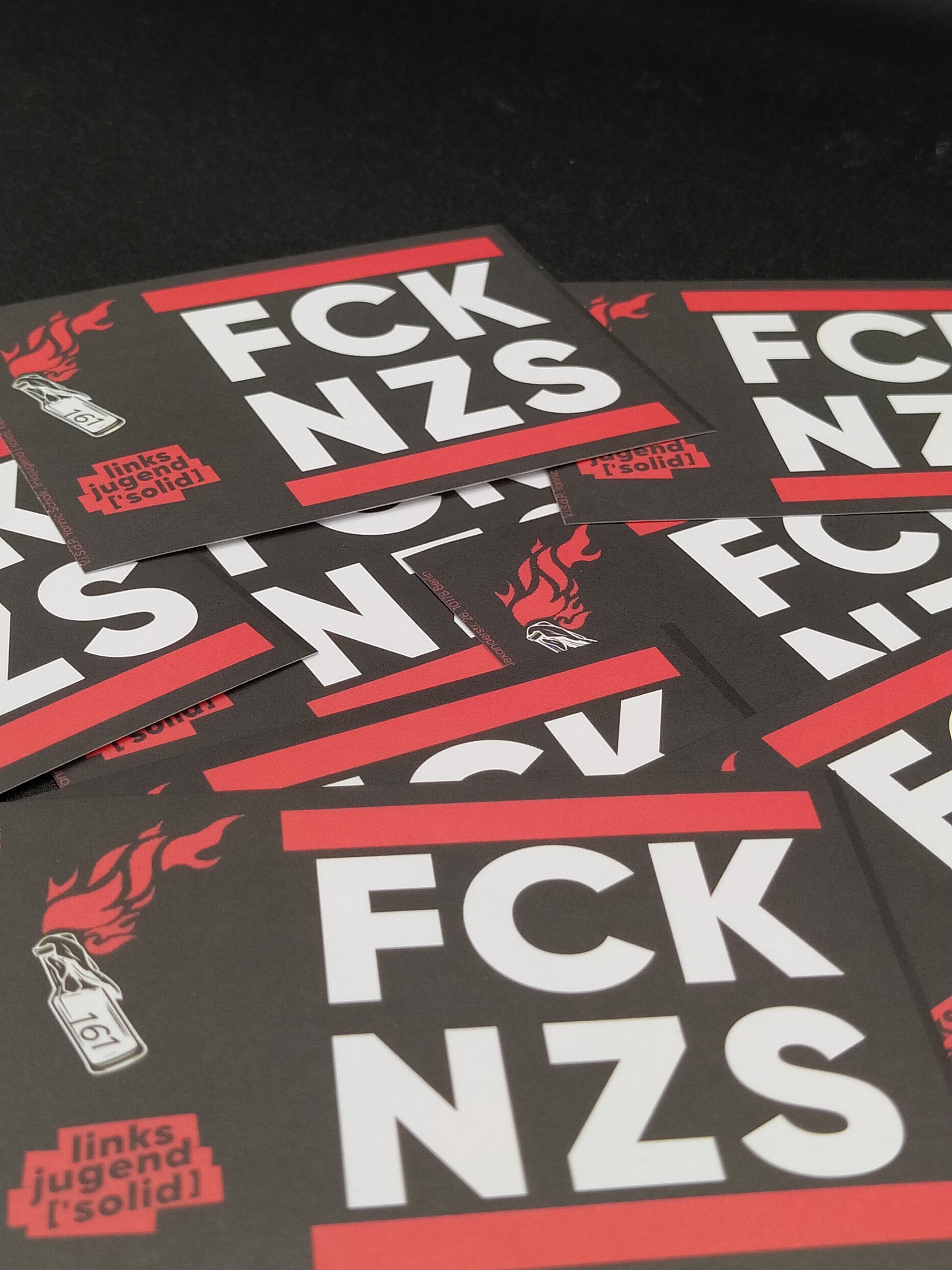 Aufkleber "FCK NZS" 