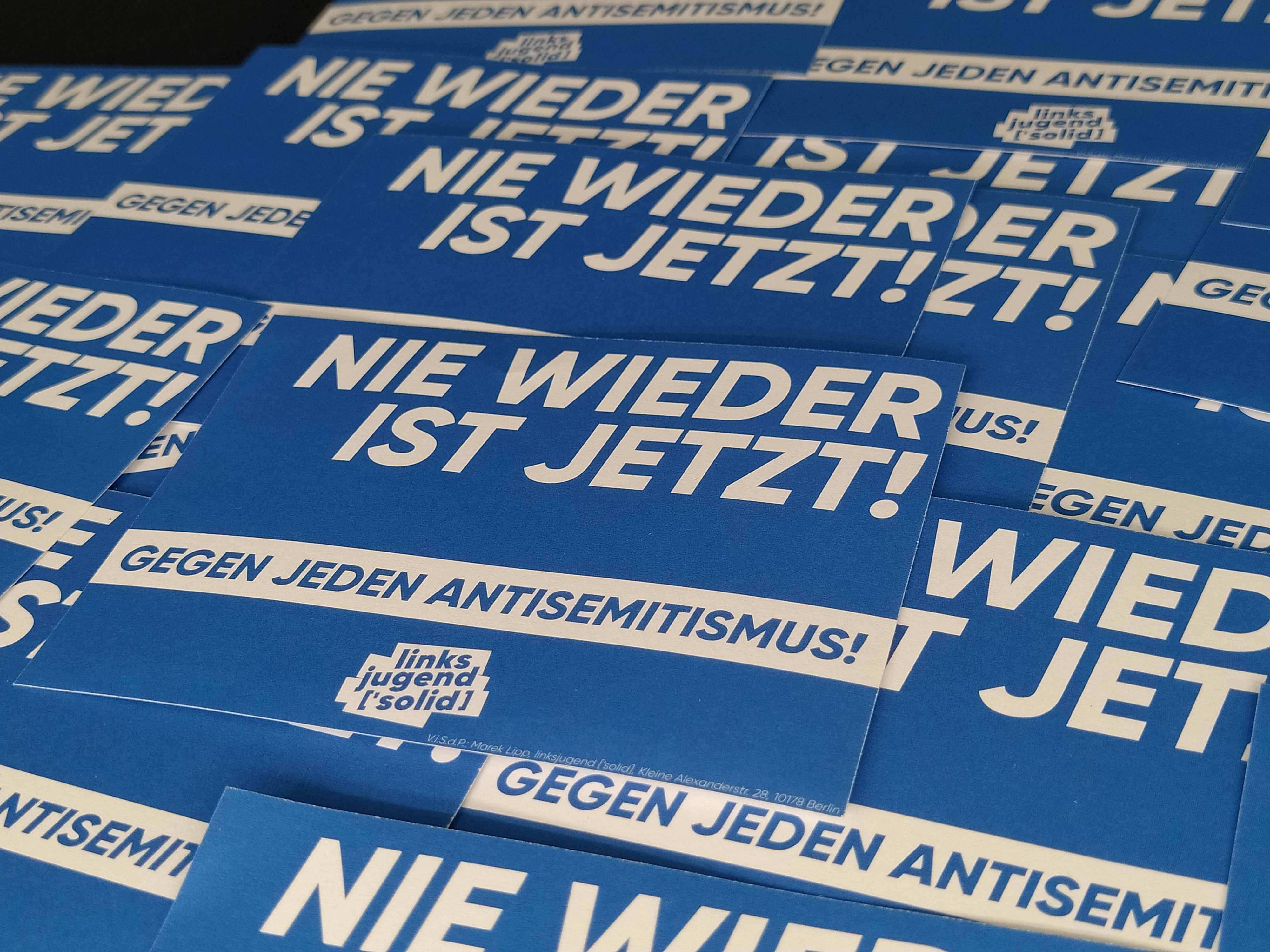 Aufkleber "GEGEN JEDEN ANTISEMITISMUS!"