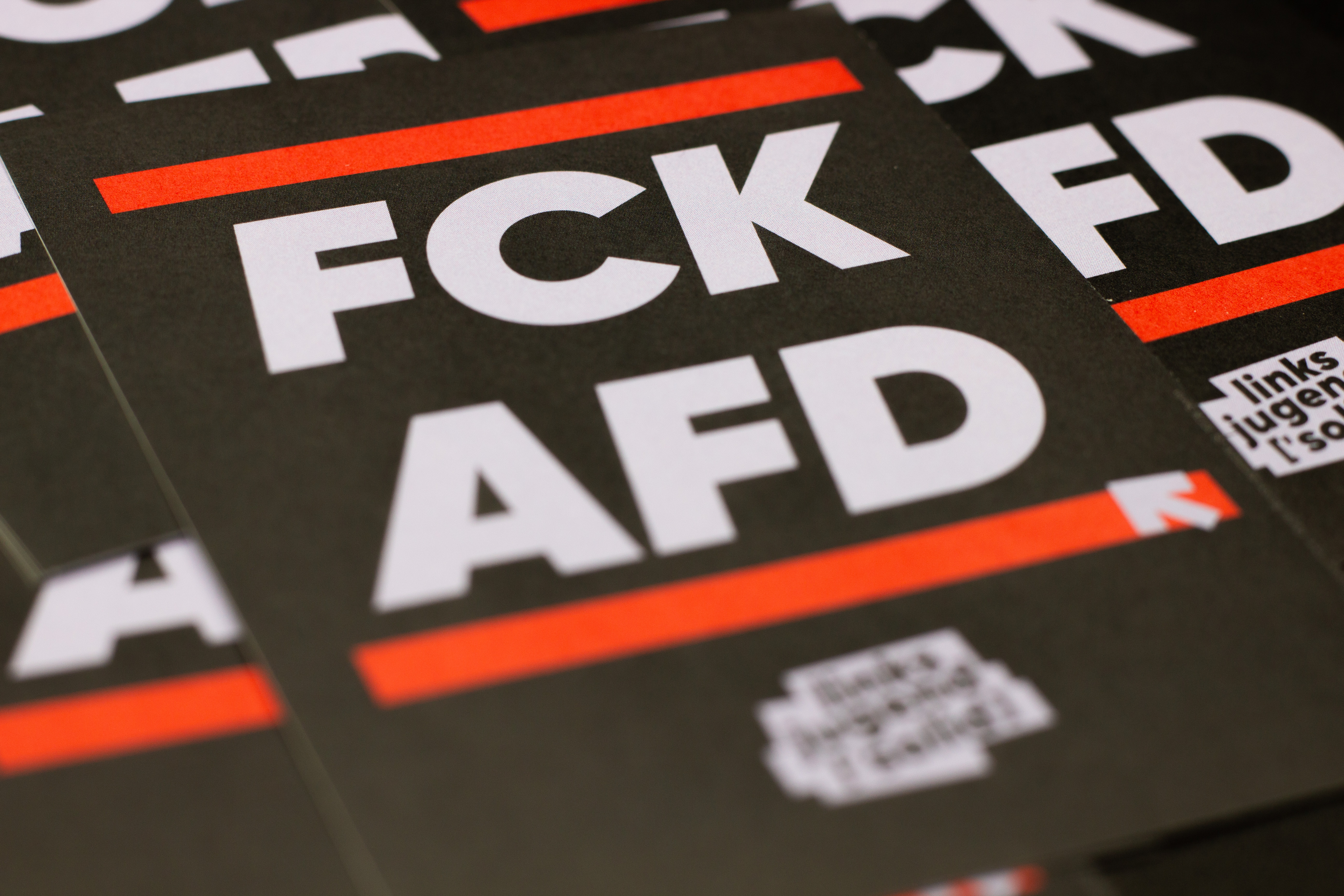 Aufkleber "FCK AFD"