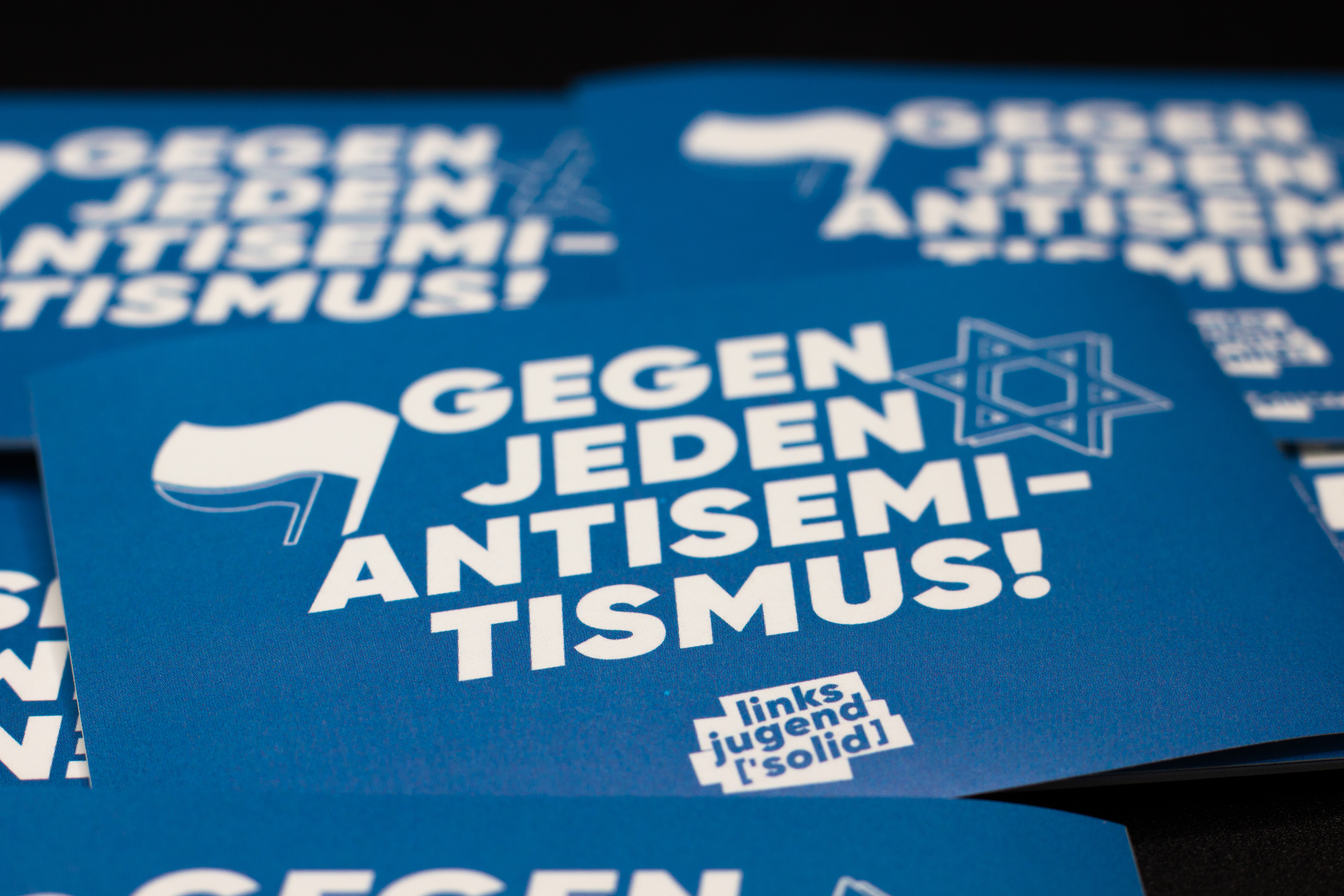 Aufkleber "GEGEN JEDEN ANTISEMITISMUS!"